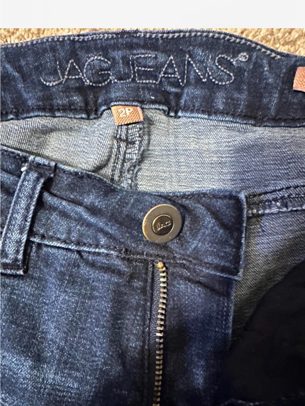 Women’s Jag Jeans skinny cuffed Dark Blue - Picture 4 of 5